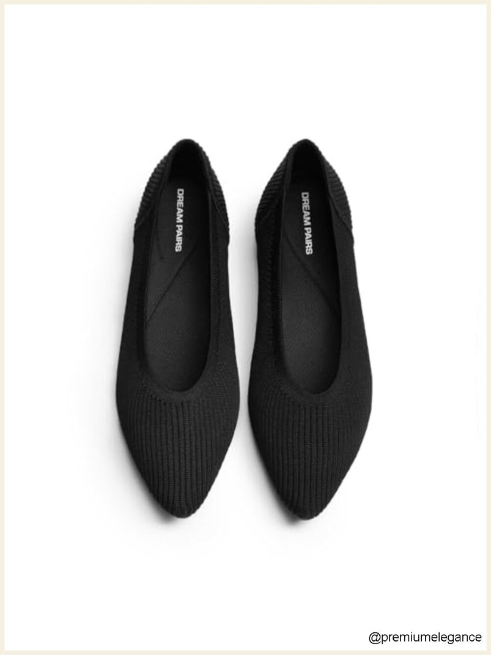 Women's Knit Ballet Flats Flexible Non-Slip Foldable Slip-Ons